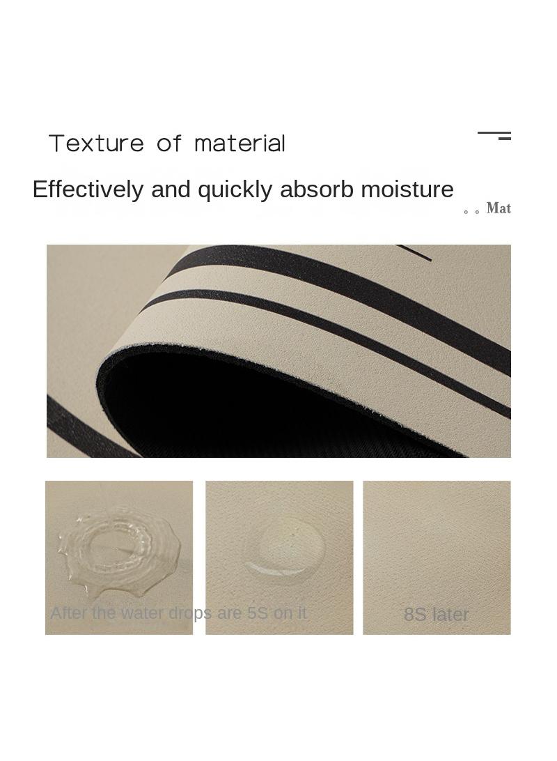 general Set Of 4 Cartoon Wash Basin Water Absorption Pad  Bathroom Countertop Faucet Drain Pad  Washbasin Sink Diatom Splash Proof Cup Mat - Image 2
