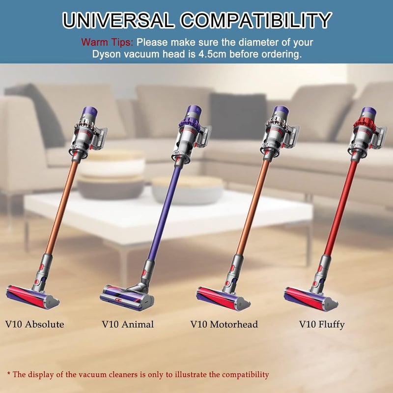 Coodss Brush Roller Compatible with Dyson V10 SV12 Vacuum Cleaner 35W 50W Direct Drive Cleaner, Brushbar Roller Brush Replacement, Compared to Parts 969569-01 - Image 3