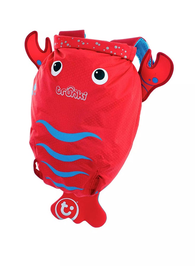 Trunki PaddlePak Coral Tropical Fish Red Waterproof Swim Bag for Kids, Roll-Top Beach Backpack with Water-Resistant Storage for Swimming - Image 1