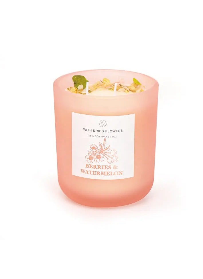 Spaceshoop - Scented Candles Aromatherapy, Natural Wax, Stress Relief Fragrance for Home, Bath, Spa, Yoga - Perfect Gift for Women (Watermelon And Berries) - Image 1