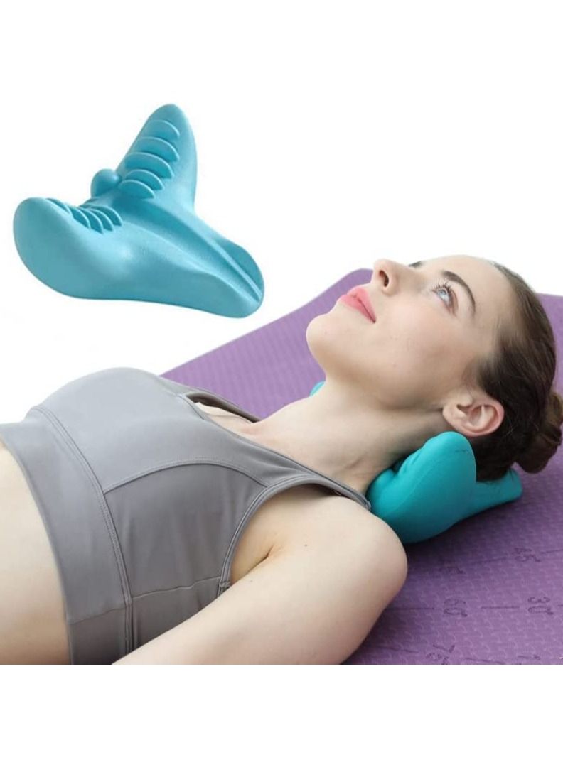 DubaiGallery Neck and Shoulder Relaxer, Cervical Traction for Neck Pain Relief, Cervical Traction Device for TMJ Pain Relief and Cervical Spine Alignment, Chiropractic Pillow Neck Stretcher - Image 2