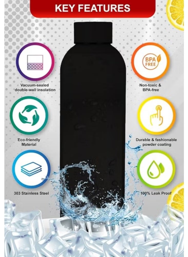 A premium stainless steel thermal water bottle. - Image 2