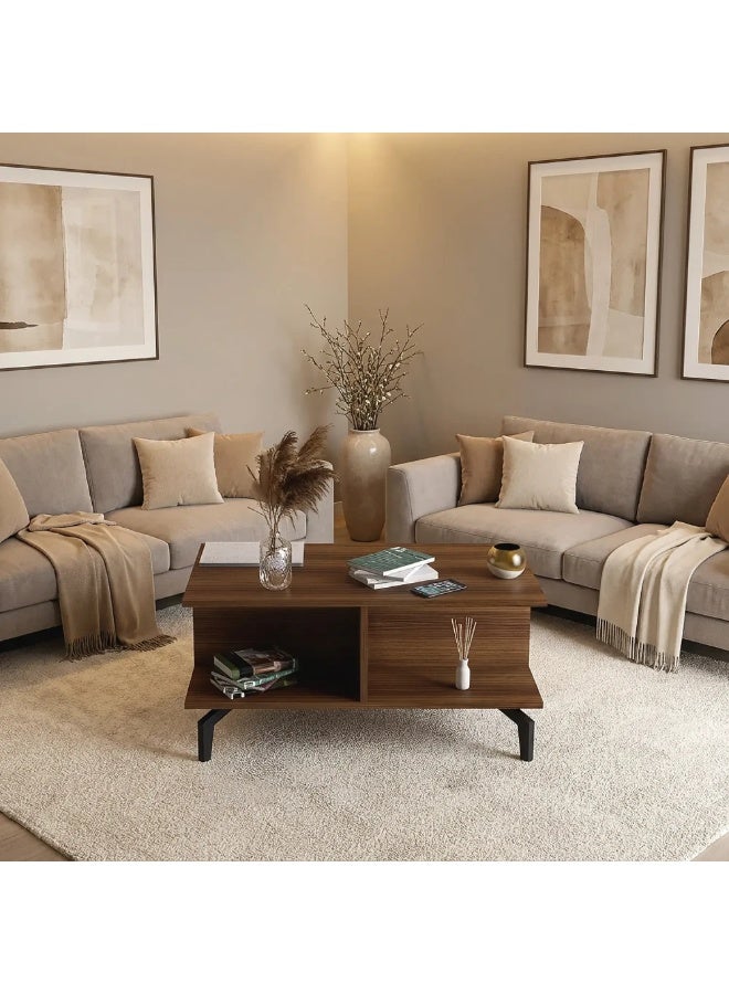 ستايلش هوم طاولة وسط قهوة بني - CT21 - Image 2