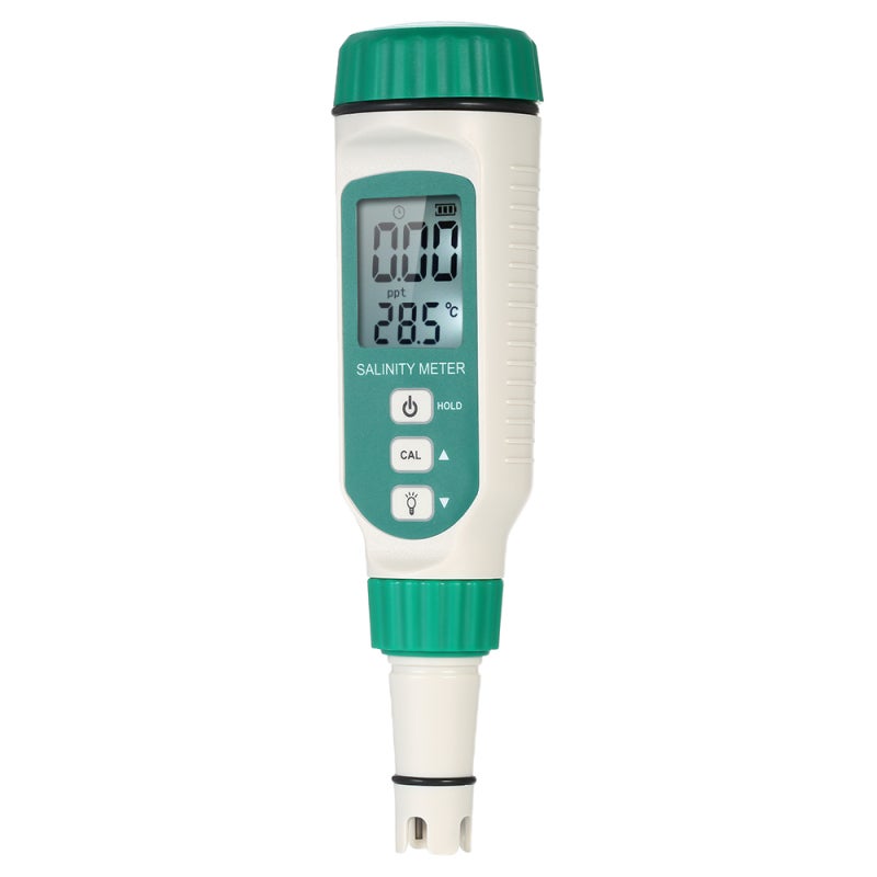 SMART SENSOR Portable Salinity Meter Handheld ATC Salinometer Halometer Salt Gauge Salty Brine Meter Seawater Salinity Refractometer Food Salinity Tester Meter with 0.00ppt-9.99ppt 10.0ppt-50ppt Measuring Range for Salt Water Pool Food Salt Aquarium - Image 3
