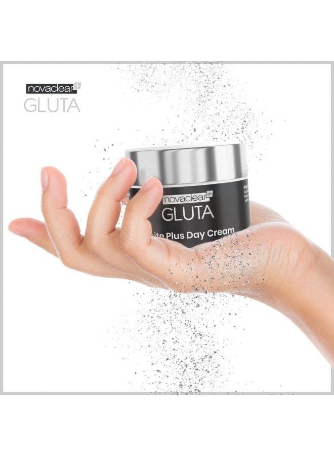 نوفاكلير جلوتا وايت بلس - كريم النهار مع الجلوتاثيون والأزيلوغليسين وفيتامين سي - مرطب للوجه لبشرة مشرقة وموحدة اللون، يساعد على تقليل البقع الداكنة من أصول مختلفة - 50 مل - Image 5
