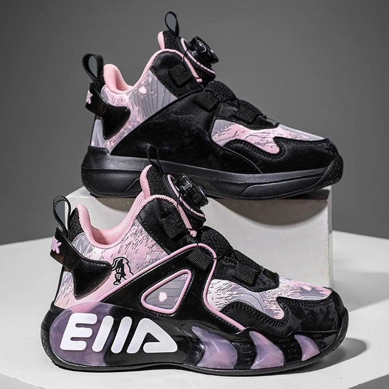 Domestic Co-Branded Girls' Shoes Spring Girls' Big Children'S Basketball Shoes Running Sneakers - Image 5