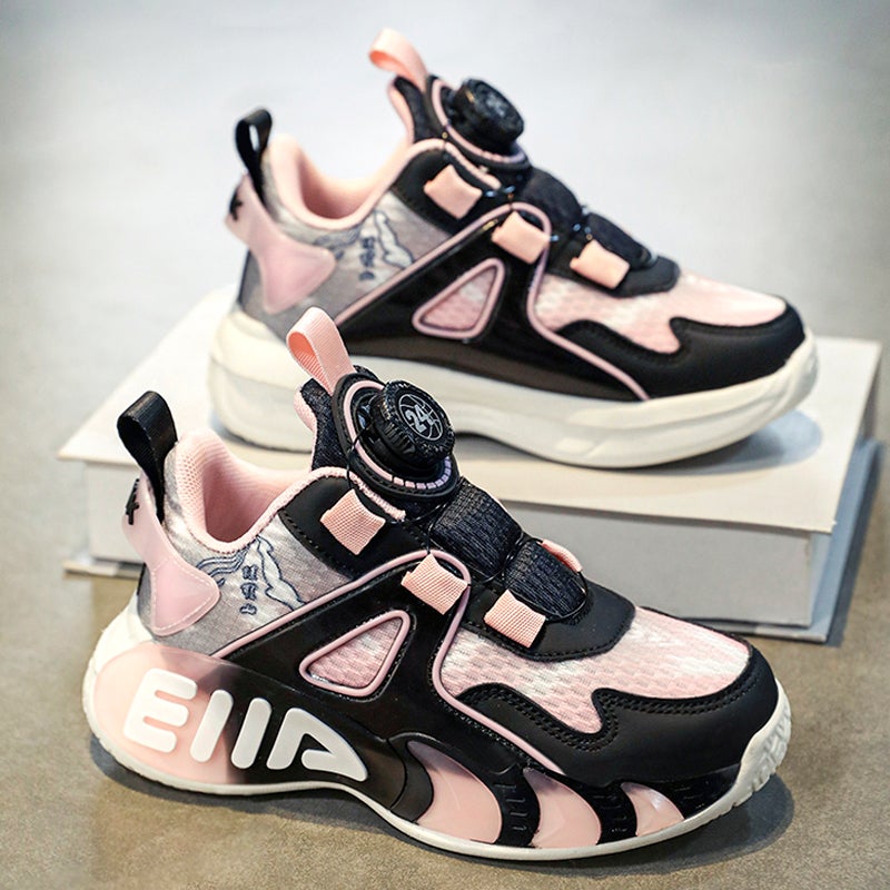 Domestic Co-Branded Girls' Shoes Spring Girls' Big Children'S Basketball Shoes Running Sneakers - Image 1