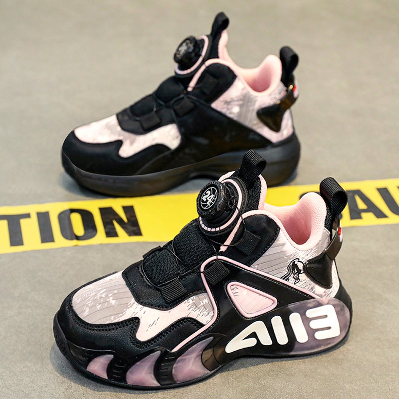 Domestic Co-Branded Girls' Shoes Spring Girls' Big Children'S Basketball Shoes Running Sneakers - Image 4