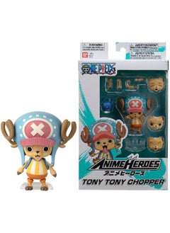 Anime Heroes One Piece Tony Tony Chopper 4-Inches | Collectible Action Figure | Interchangeable Faces & Hands | Perfect Gift for Collectors, Manga & Anime Lovers!