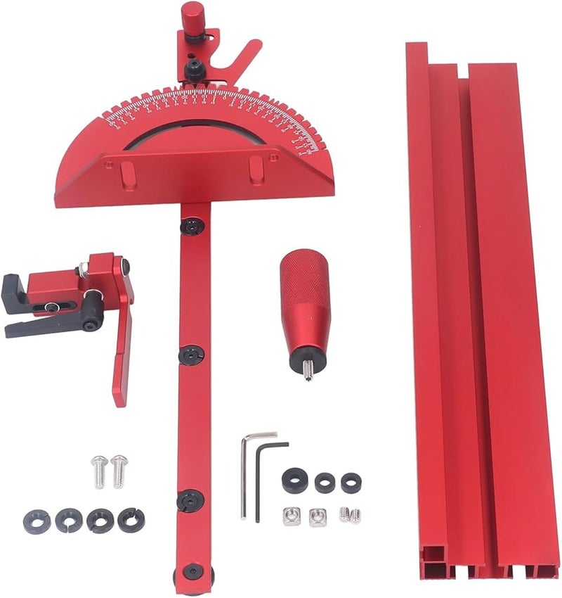 Precision Table Saw Miter Gauge System With Limit Stop And Fence Accessory - Image 2