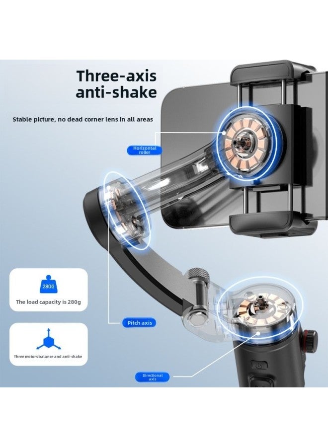 M02 Mobile Phone Gimbal Orthogonal Three-axis Stabilizer Intelligent Face Tracking Anti-shake Photography Live Tripod-Color:[top Version] Orthopedic Three-axis Gimbal Stabilizer + Magnetic Fill Light + Ai Tracking Module - Image 3