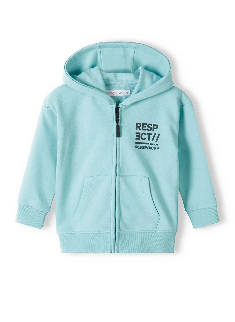 MINOTI Teen Boys Hooded Zip Thru