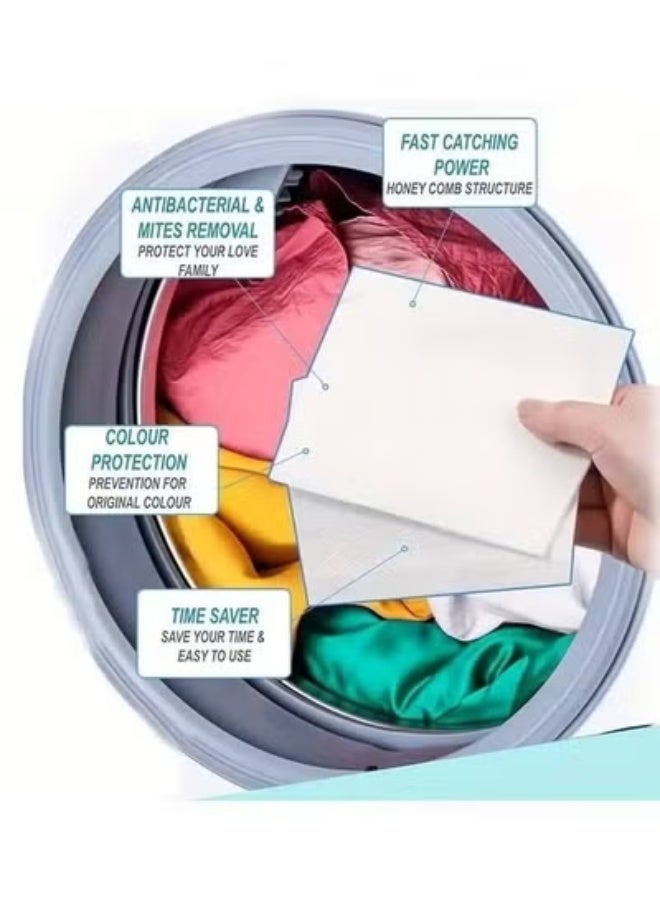100pieces/2pack Clothing Dyeing Adsorption Sheet,Color Absorber Laundry Sheets,Color Catcher Sheets,Suitable for A Variety of Washing Machines,Prevent Color Mixing,Energy-saving, Time-saving And Convenient. - Image 5