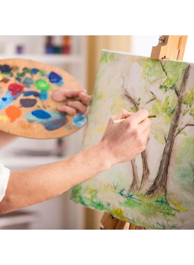 12 قطعة من قماش فني صغير بأحجام متنوعة مشدودة للرسم والرسم الحرفي (10*10/ 15*15 / 20*20 / 25*25) 3 قطع من كل مقاس - Image 5