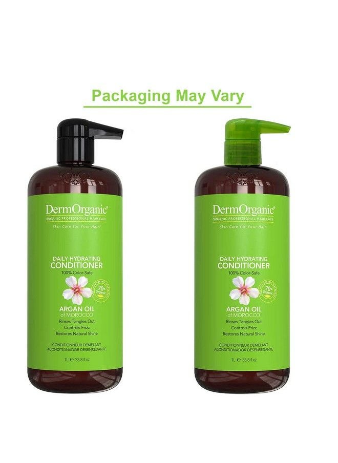 DermOrganic - Daily Hydrating Conditioner With Argan Oil 33.8 Fl.Oz. (Packaging May Vary) - Image 1