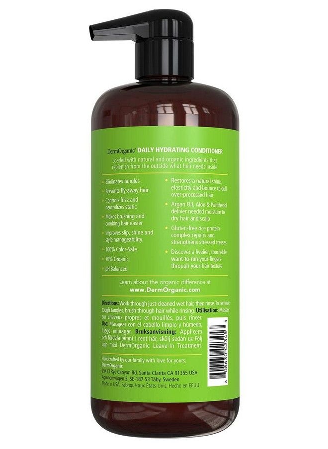 DermOrganic - Daily Hydrating Conditioner With Argan Oil 33.8 Fl.Oz. (Packaging May Vary) - Image 1