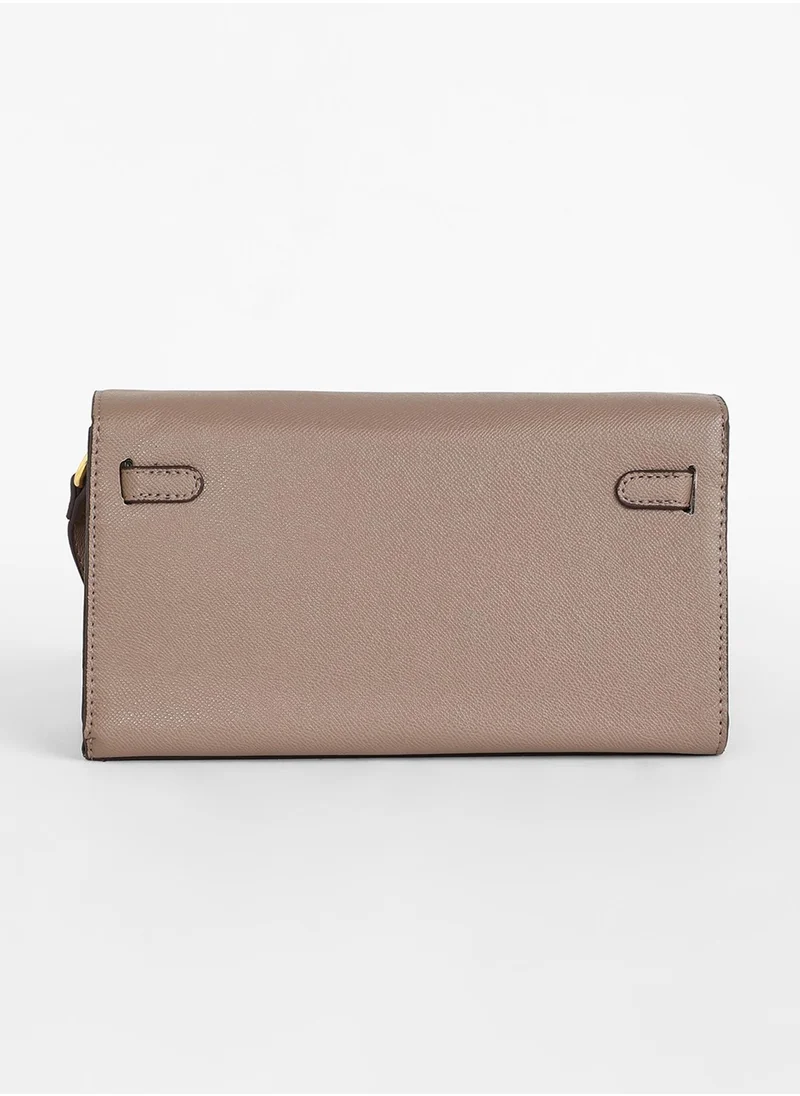 Haute Sauce The Overlap Sling Bag - Peanut Brown