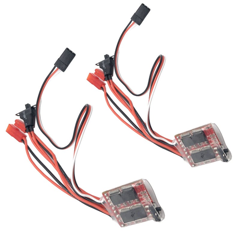FainWan 2PCS RC30A Brushed ESC Electronic Speed Controller wBrake for RC Car Boat Tank - Image 3
