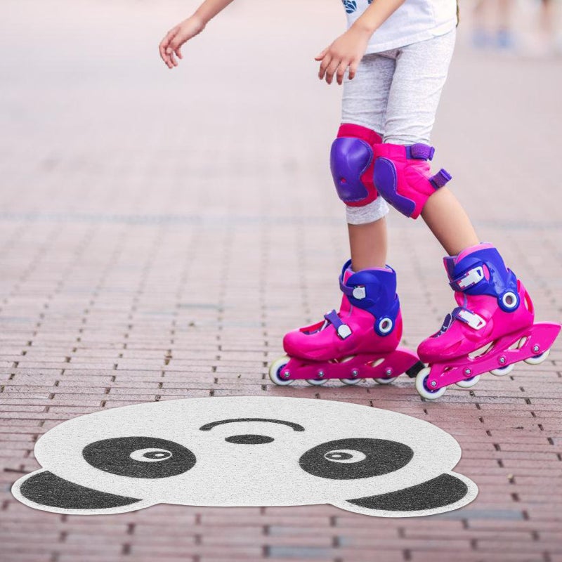 Beginner Roller Skating Training Mat Cartoon Panda Shaped Floor Mat Nonslip Snowboarding Ice Skating Practice Mat for Kids Beginners - Image 3