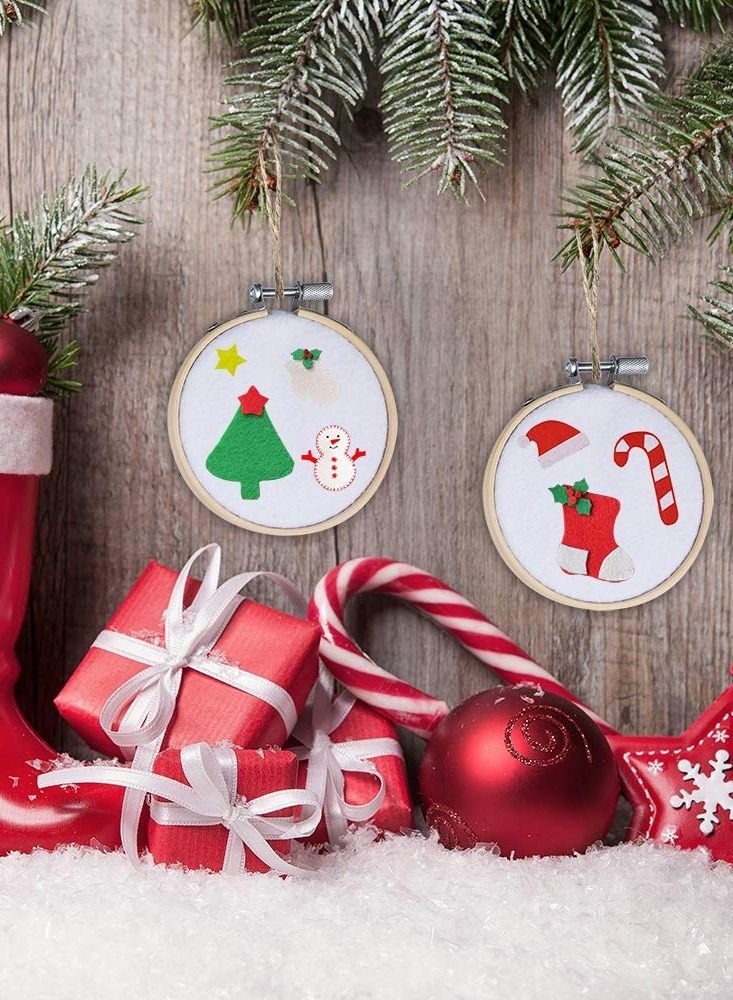 Y&D Embroidery Hoops Frame Set Bamboo Wooden Hoop Rings for DIY Cross Stitch Needle Craft Tool (Size : 10cm)  - Image 4