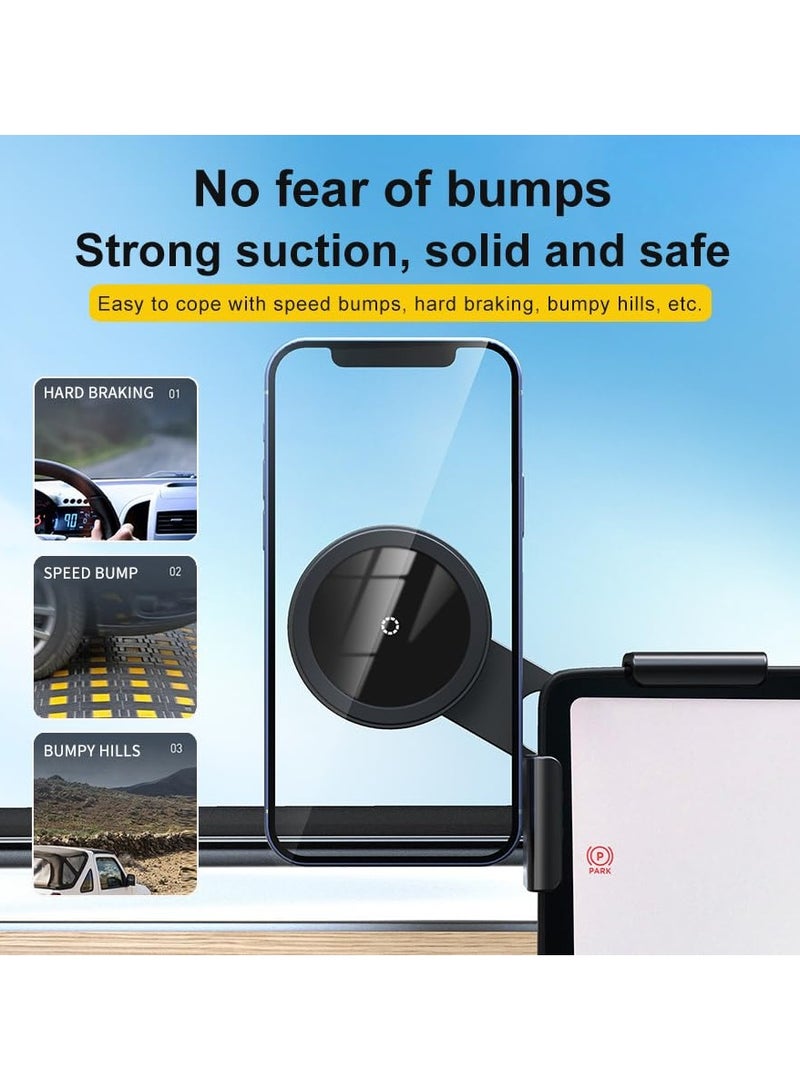 سيوسي حامل هاتف تيسلا المغناطيسي، دعامة تعليق لشاشة التحكم المركزية للسيارة، مناسبة لطراز تيسلا S/3/X/Y، حامل هاتف ممتص مغناطيسي، متوافق مع هواتف iPhone وSamsung وغيرها من الهواتف - Image 4