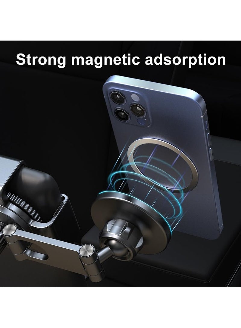 سيوسي حامل هاتف تيسلا المغناطيسي، دعامة تعليق لشاشة التحكم المركزية للسيارة، مناسبة لطراز تيسلا S/3/X/Y، حامل هاتف ممتص مغناطيسي، متوافق مع هواتف iPhone وSamsung وغيرها من الهواتف - Image 5