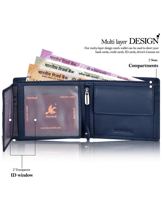 HORNBULL Miller Wallet for Men | Stylist Mens Wallet with RFID Blocking | Wallet Men Genuine Leather Navy | Gift for Men - pzsku/Z40CF7FC949B5AB09195CZ/45/_/1738306192/bf36707a-eb39-4334-990e-7c83ee8cde09