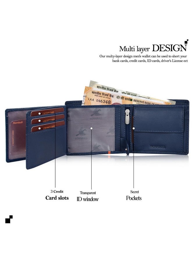 HORNBULL Miller Wallet for Men | Stylist Mens Wallet with RFID Blocking | Wallet Men Genuine Leather Navy | Gift for Men - pzsku/Z40CF7FC949B5AB09195CZ/45/_/1738306193/29ba5a95-723c-4cb9-a859-ef0c96d8ad8e