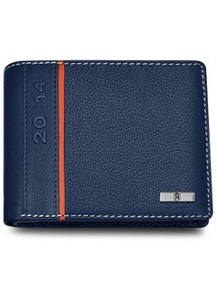HORNBULL HORNBULL Miller Wallet for Men | Stylist Mens Wallet with RFID Blocking | Wallet Men Genuine Leather Navy | Gift for Men  - Image 1