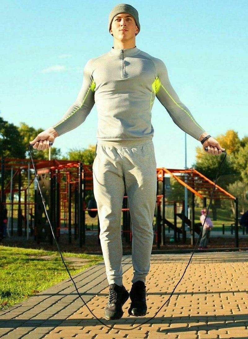 إيه جي دي حبل قفز قابل للتعديل مع مقبض مريح أزرق/أسود - Image 5