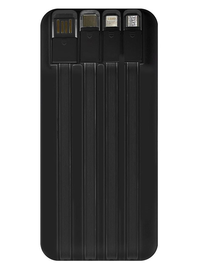 KALIO بنك الطاقة R52A 20000mAh - شحن فائق السرعة 66W مع دعم PD35W وأربعة كابلات مدمجة / أسود - Image 4