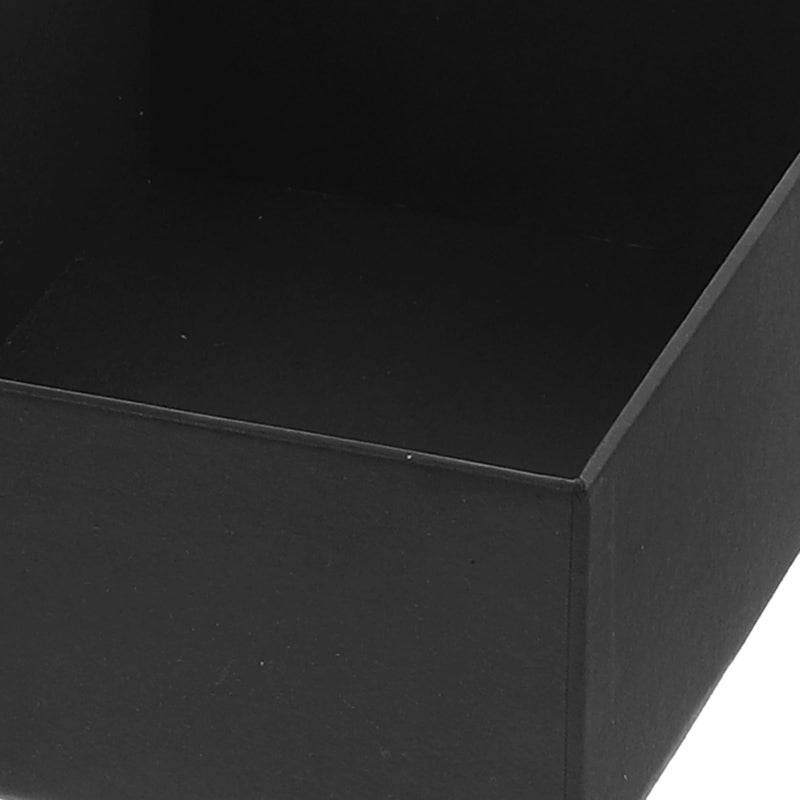 4Pcs Black Wrapping Boxes Set With Lids Rectangular And Square Paper Packaging For Gifts - Image 5