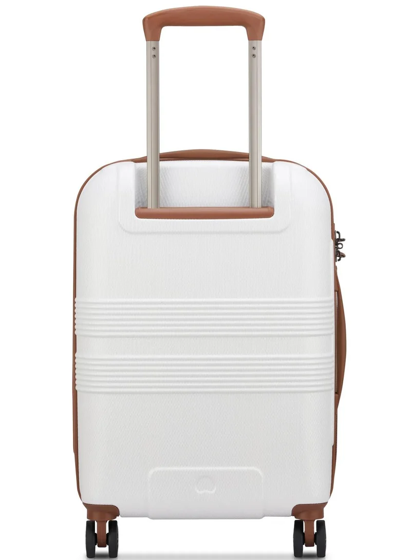 DELSEY Paris  Delsey Flanerie SE 55cm cabin trolley, Champagne, 4 spinner wheels, polycarbonate hard shell, expandable, TSA lock, dual handle, spacious interior, 5-year warranty  | Best Price UAE