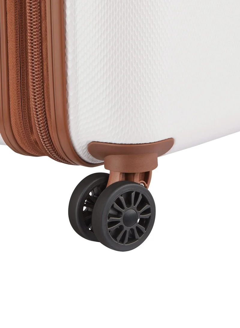 DELSEY Paris  Delsey Flanerie SE 55cm cabin trolley, Champagne, 4 spinner wheels, polycarbonate hard shell, expandable, TSA lock, dual handle, spacious interior, 5-year warranty  | Best Price UAE