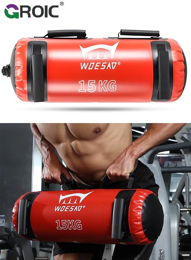 GROIC Sports Workout Sandbag, Aqua Bags for Workout,Sandbag Weight Set for Home Gym,Intensive Core Muscles Fitness, Strength Training with Strategic Handle Placement,Portable Exercise Fitness Equipment - Image 1