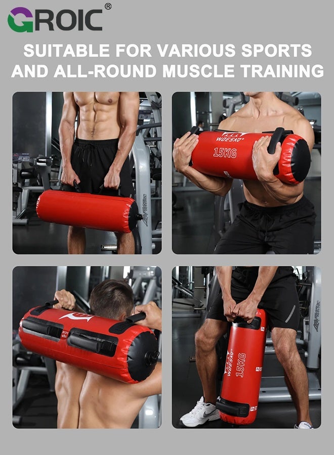 GROIC Sports Workout Sandbag, Aqua Bags for Workout,Sandbag Weight Set for Home Gym,Intensive Core Muscles Fitness, Strength Training with Strategic Handle Placement,Portable Exercise Fitness Equipment - Image 4