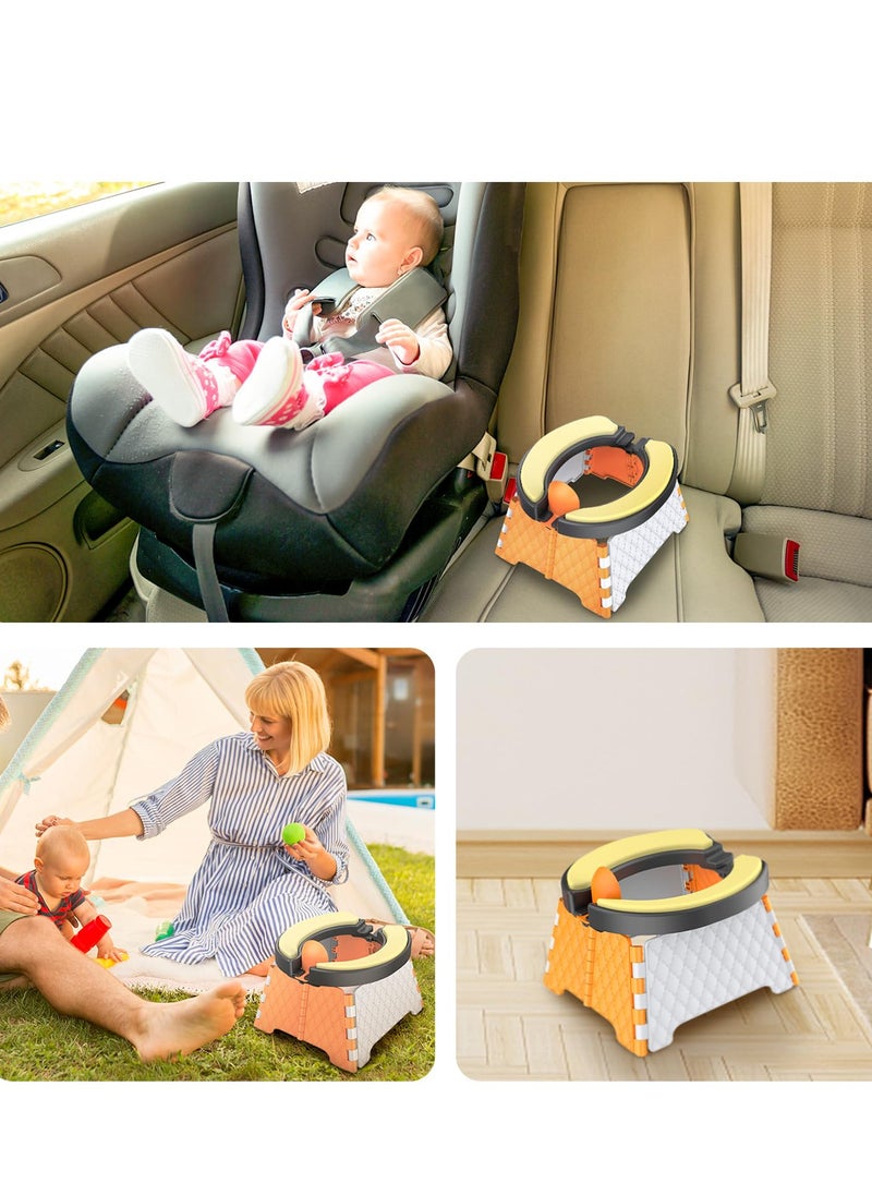 Generic - Foldable Potty, Portable Potty Seat For Toddler in Travel, Kids Training Toilet Seat, Easy to Use, Apply to Seat Emergency Toilet for Car, Camping, Outdoor, Indoor - Image 1