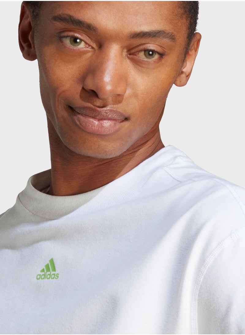 Adidas - Dance 3-Stripes Crop T-Shirt - Image 1
