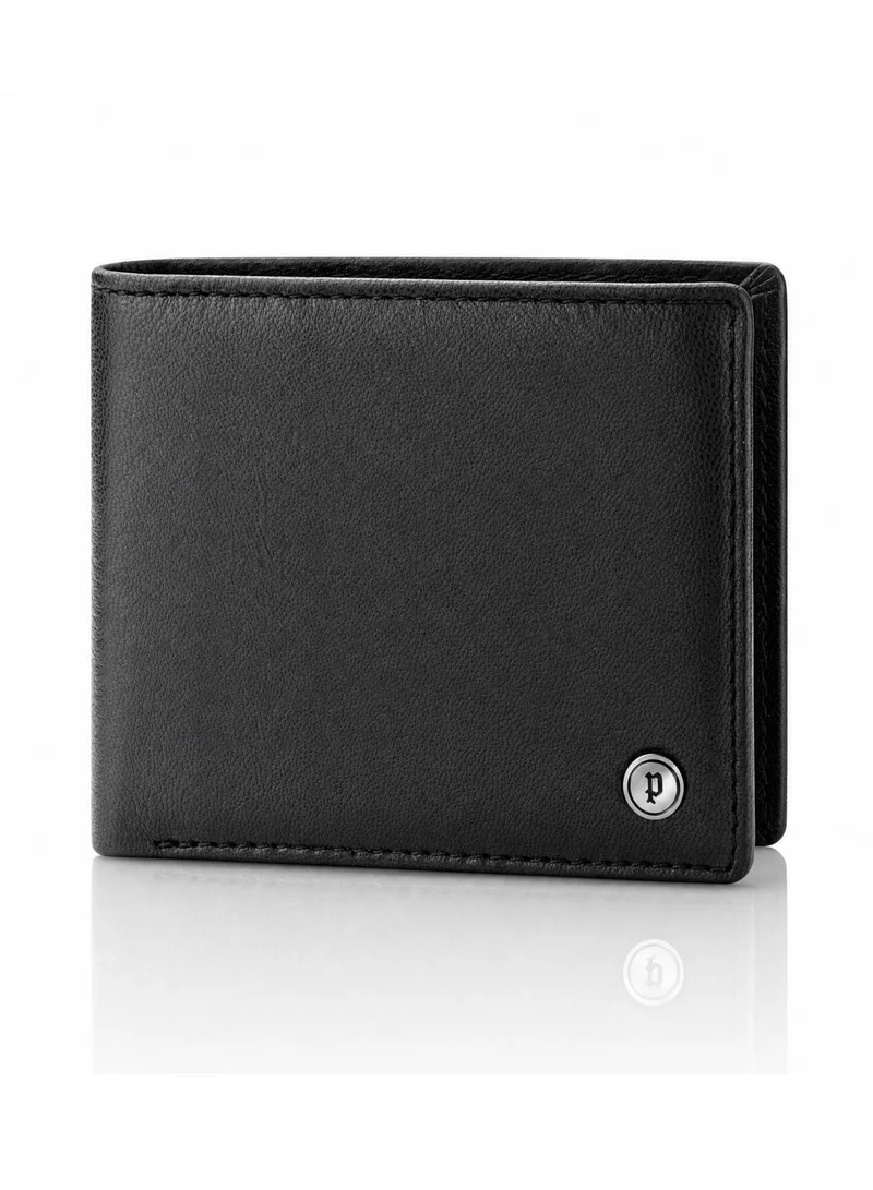 بوليس Zenx Black Leather Wallet for Men