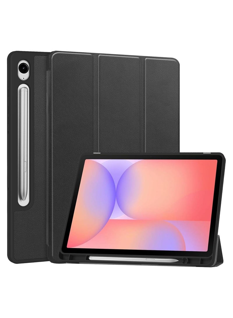 general Protective Case for Samsung Galaxy Tab S10 Lite 10.9-inch 2025 (SM-X400/X406B) Tri-fold PU Leather Case with Auto Wake/Sleep Function Soft TPU Back Cover with Built-in Pen Holder - Image 1