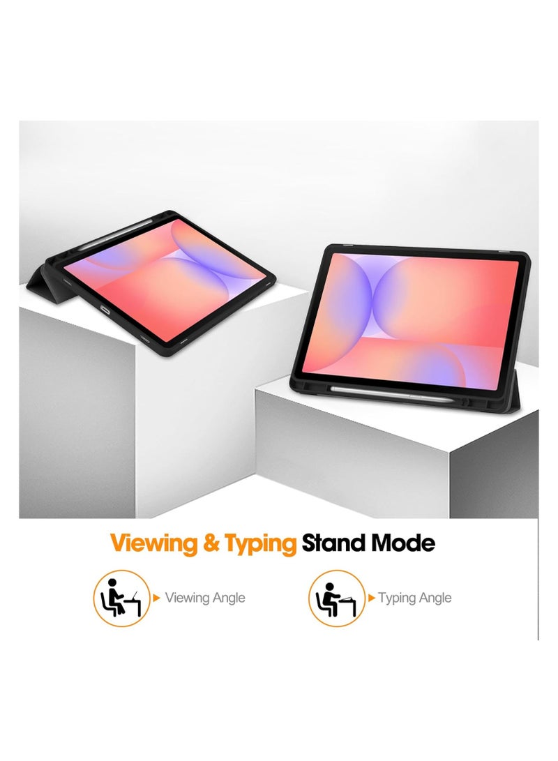 general Protective Case for Samsung Galaxy Tab S10 Lite 10.9-inch 2025 (SM-X400/X406B) Tri-fold PU Leather Case with Auto Wake/Sleep Function Soft TPU Back Cover with Built-in Pen Holder - Image 4