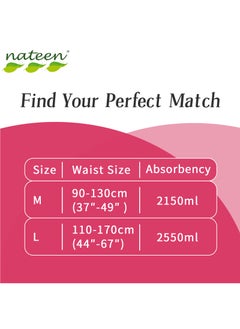 nateen Flexi Plus Adult Diapers Pants,Incontinence Pull Up,Large,Waist Size 110-170cm,20 Count Adult Pull Ups,Superior Comfort,Excellent Combination of Protection  - Image 5