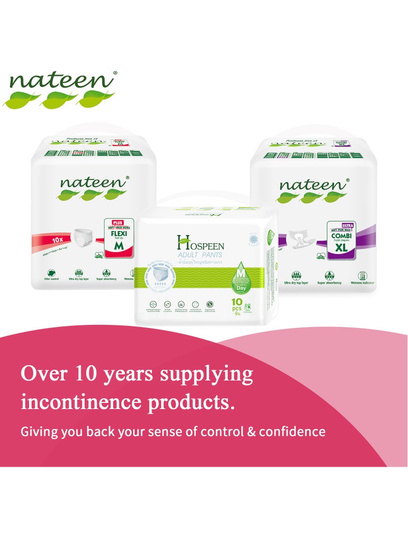 nateen - Flexi Plus Adult Diapers Pants Incontinence Pull Up - Image 1