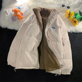 Thickened Lamb Velvet Cotton Coat for Women Creamy-white double-sided wear (corduroy and lamb wool) - pzsku/Z40D02BEFD31F4EAC17E7Z/45/1746211022/9545fef0-6c6e-4708-ae97-6a522b1e3dc6