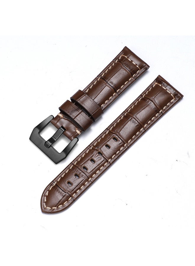 For Iwatch Strap Genuine Leather Apple Watch Strap Applewatch8 Huawei Gt3 Samsung S1 Pena Sea - Image 1