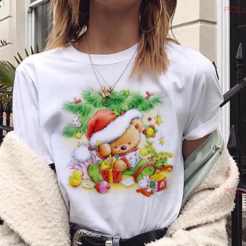 [Same day] cross-border supply of T-shirt printed T-shirt women's short-sleeved women's clothing - Image 1