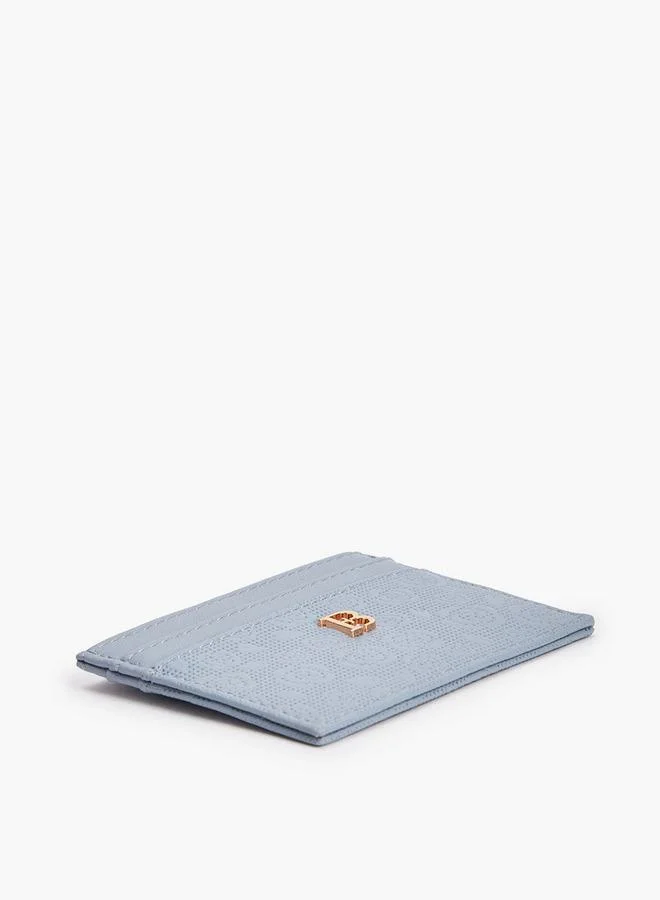 Flora Bella By Shoexpress BLUE Flora Bella Floral Textured Card Holder for Women | Best Price UAE