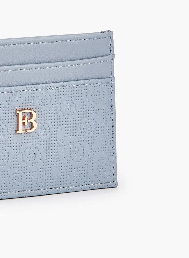 Flora Bella By Shoexpress BLUE Flora Bella Floral Textured Card Holder for Women | Best Price UAE