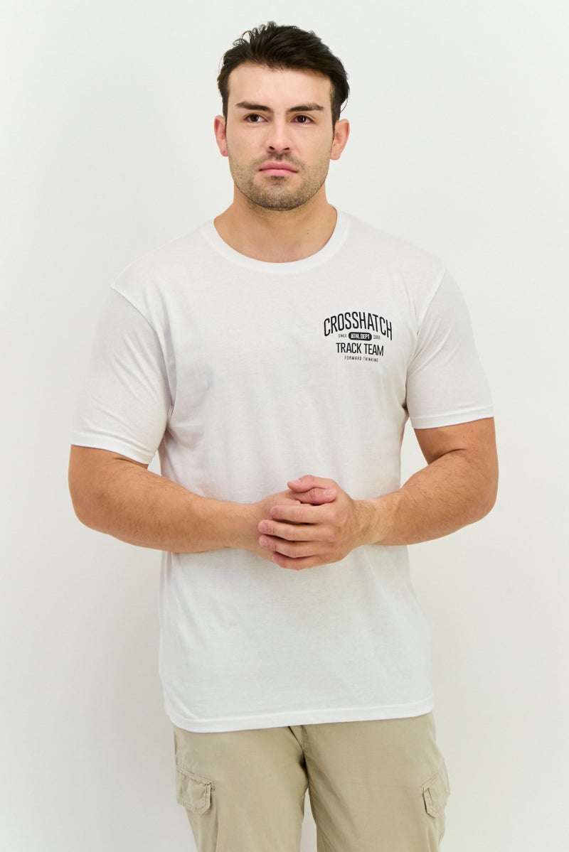 CROSSHATCH Men 7 Pieces Crew Neck  Short Sleeve Graphic Print T-Shirts, Navy - Image 2