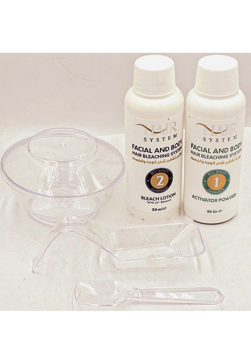 HAIR SYSTEM Quick And Easy To Use Facial And body Hair Bleaching Kit  - Image 4